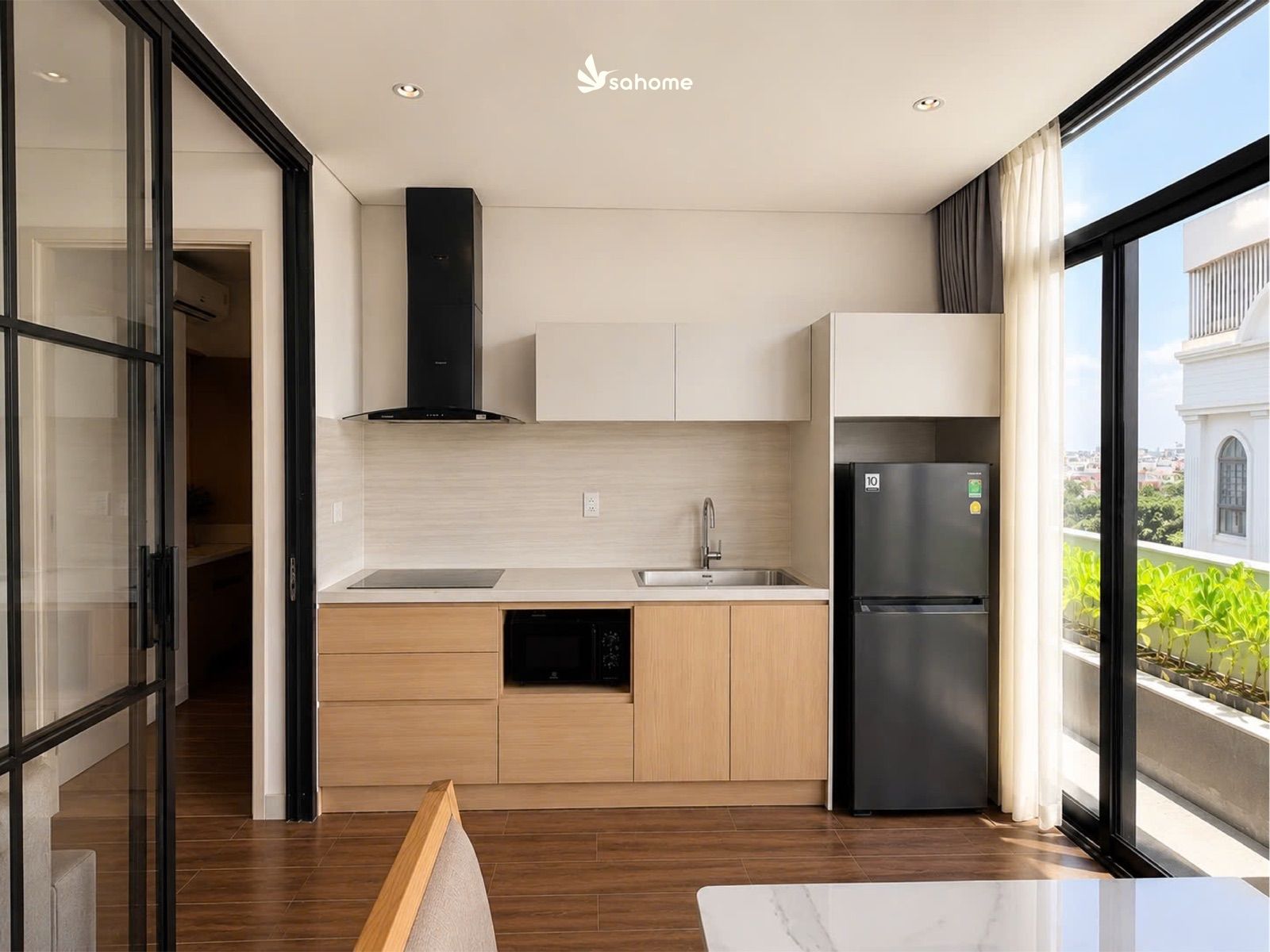 Kitchen in the penthouse